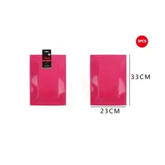 GENERICO - Bandeja Plástica Cuadrada Fuscia 3Pcs 2333Cm