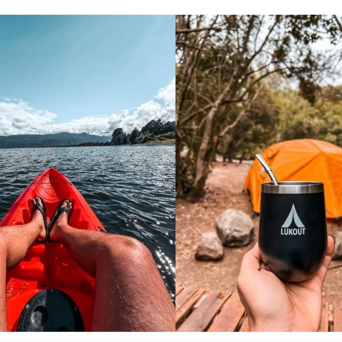 GENERICO - Mate Lukout 350 Ml + Bombilla Mate