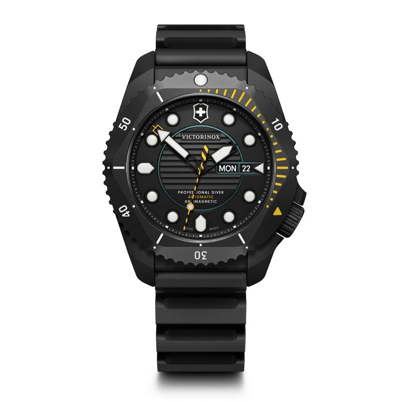 VICTORINOX - Reloj Dive Pro Automatic 43 mm negro caja titanio Victorinox