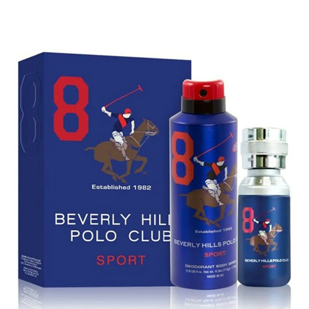 BEVERLY HILLS POLO CLUB - Set Polo Beverly Hills Sports Men Eight Edt 50Ml +Deo