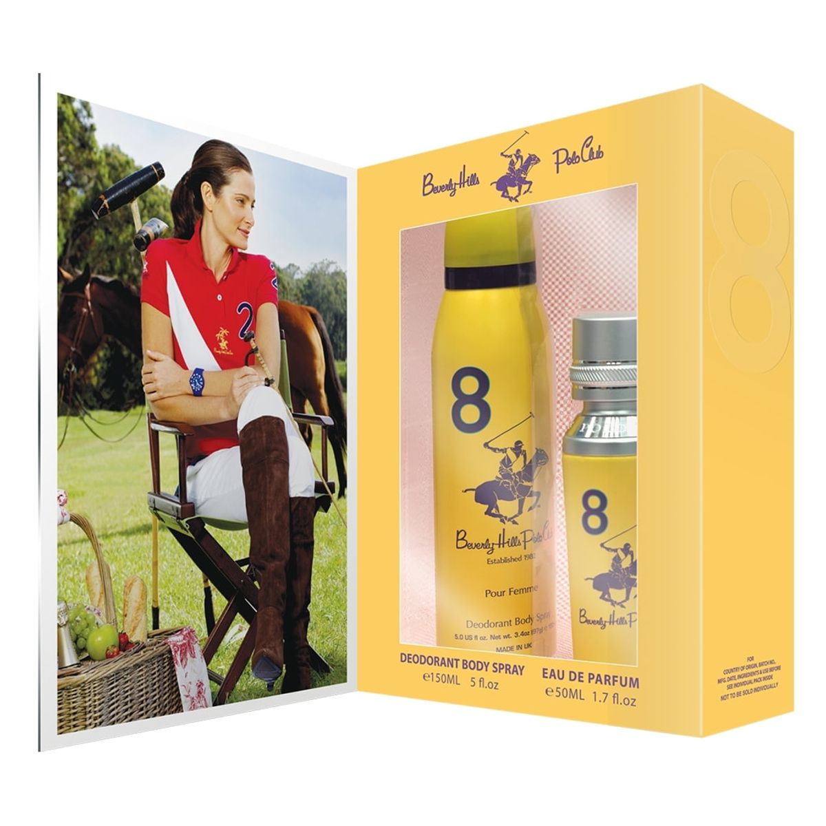 BEVERLY HILLS POLO CLUB - Set Polo Beverly Hills Women Eight Edp 50 Ml + Deo