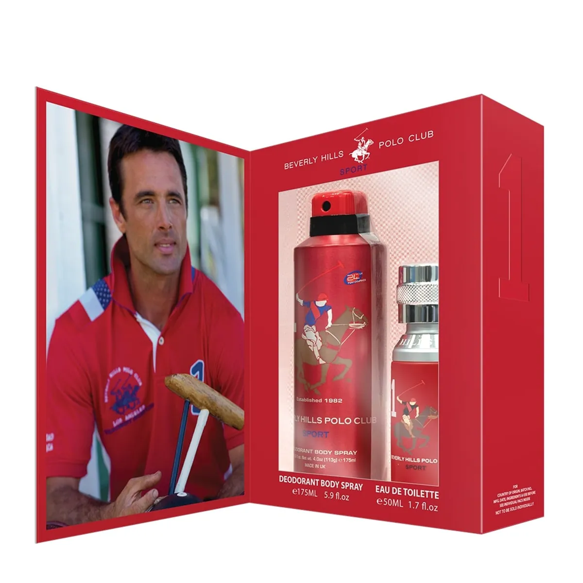 BEVERLY HILLS POLO CLUB - Set Polo Beverly Hills Sports Men One Edt 50Ml + Deo