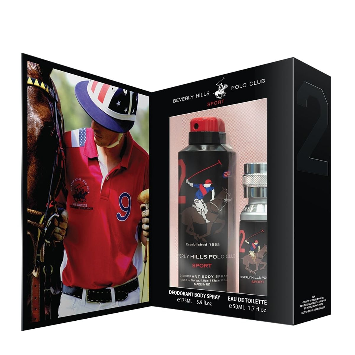 BEVERLY HILLS POLO CLUB - Set Polo Beverly Hills Sports Men Two Edt 50Ml + Deo