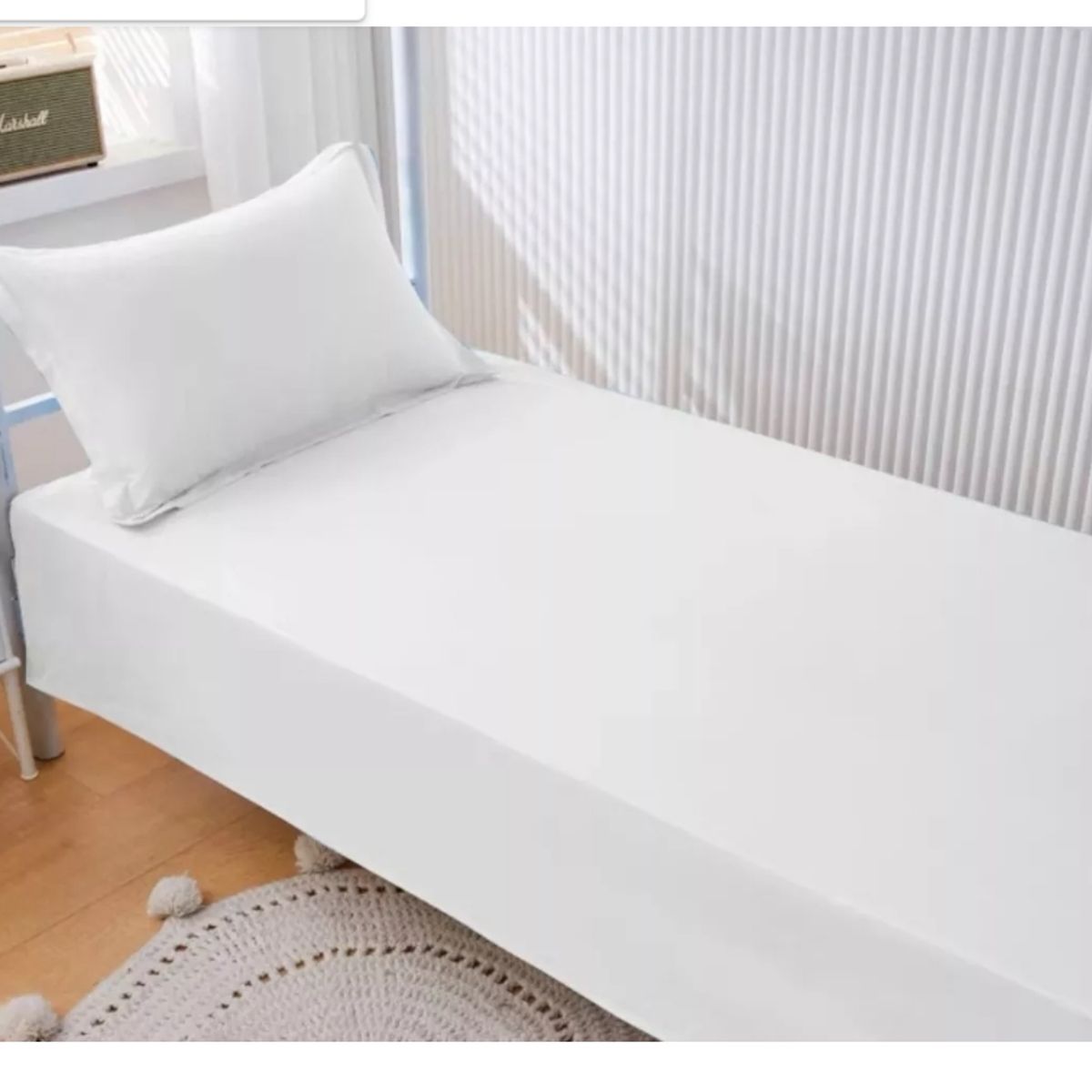 GENERICO - Sabanas De 1 Plaza 144 Hilos Blanco