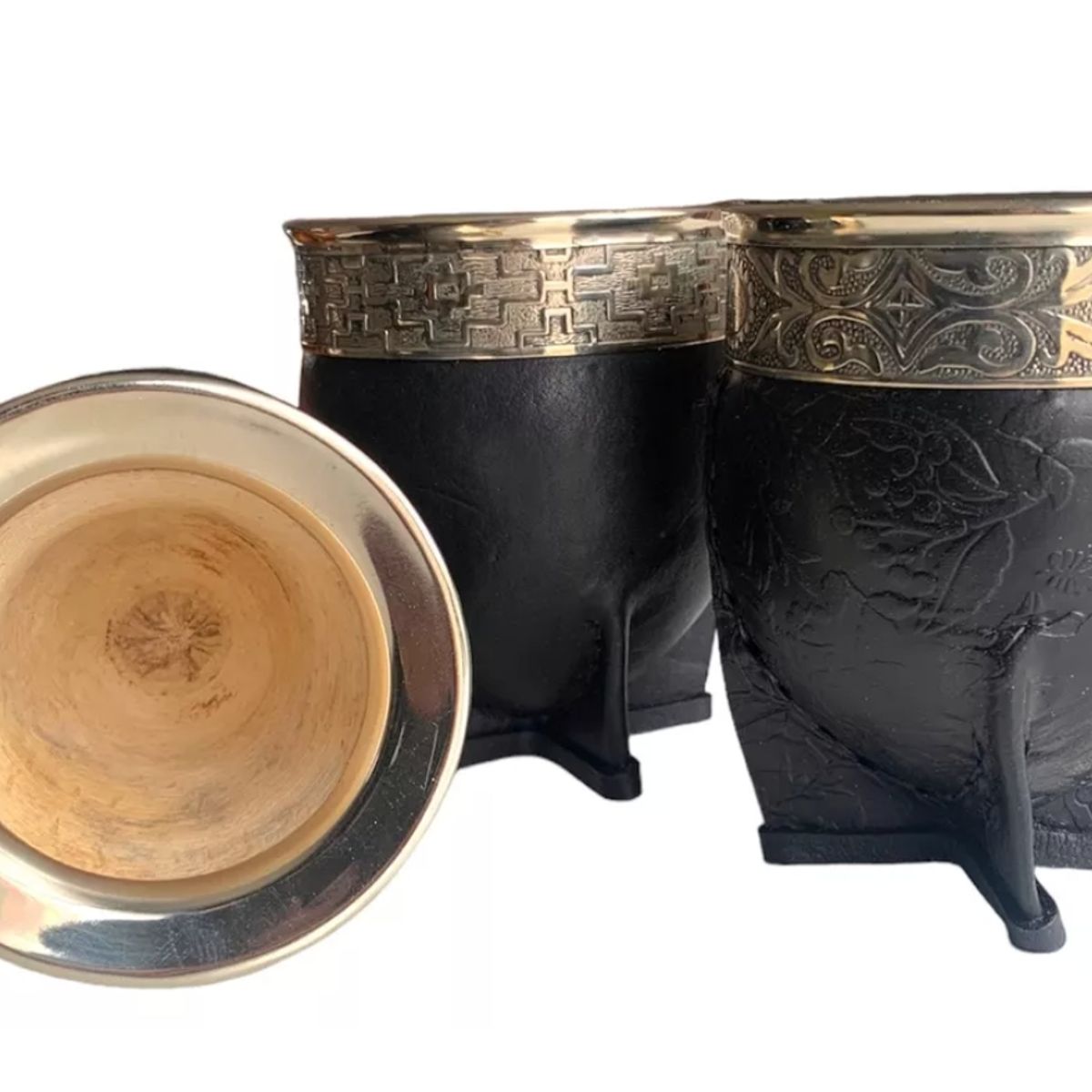 GENERICO - Mate Imperial De Calabaza Con Virola Y Cinta De Alpaca