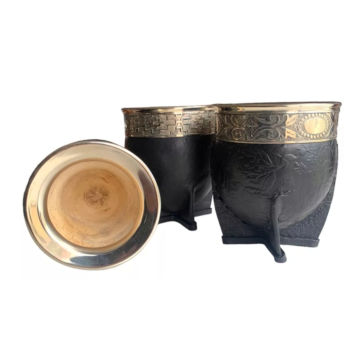 GENERICO - Mate Imperial De Calabaza Con Virola Y Cinta De Alpaca