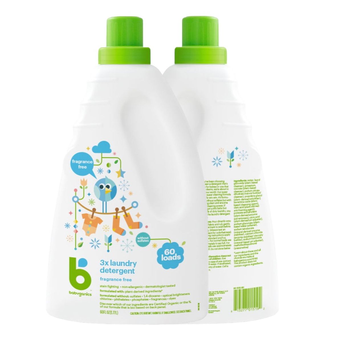 GENERICO - Detergente Líquido Babyganics Hipoalergénico 1.77 Litros