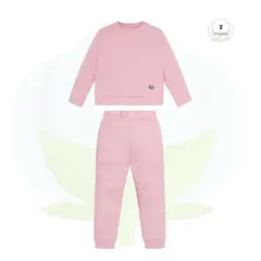 POMPON PIMA - PIJAMA NIÑA ALGODON ACOLCHADO