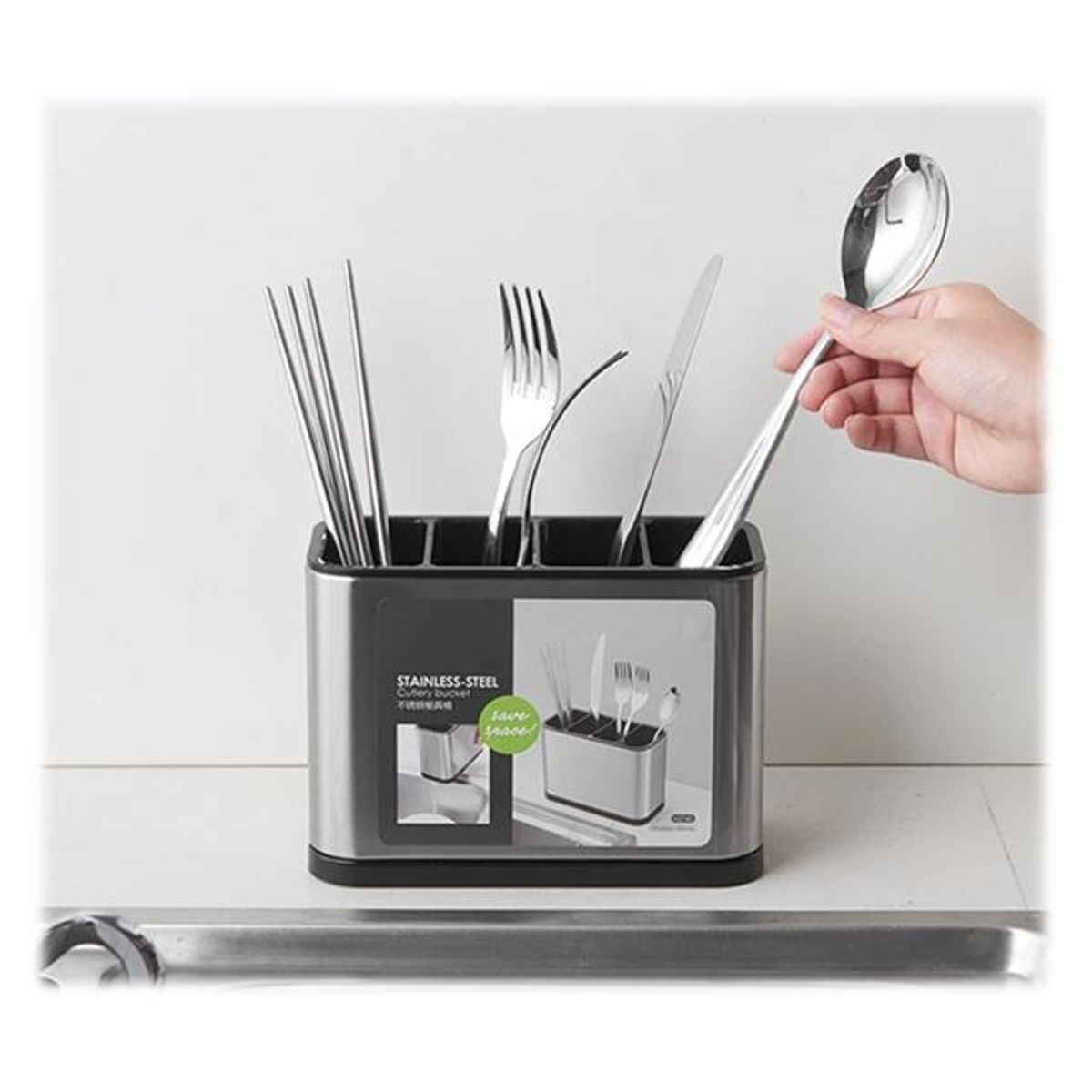 GENERICO - Escurridor De Cubierto Utensilios Cocina Acero Inoxidable