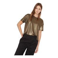Polera Kurt glitter dorada