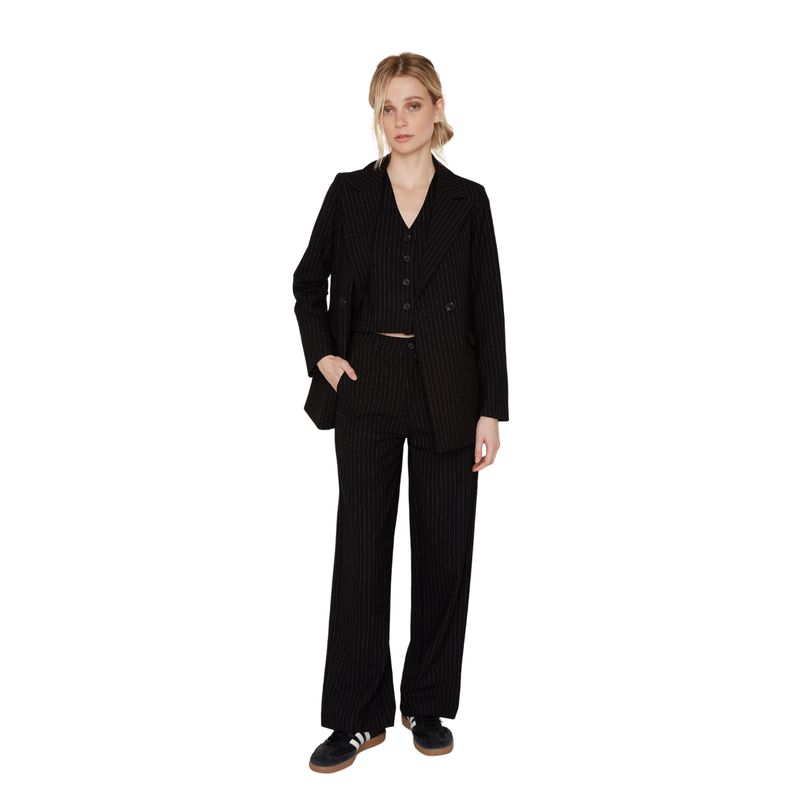 JACINTA TIENDA - Pantalón Owen rayas negro Jacinta Tienda