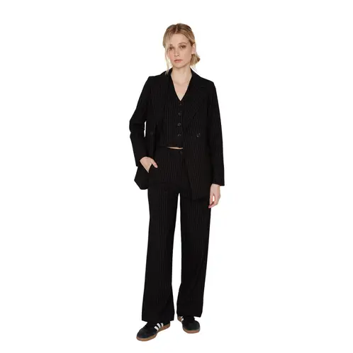JACINTA TIENDA - Pantalón Owen rayas negro
