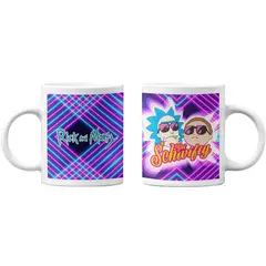 SM - Tazones Tazas blancas Rick y Morty Serie Get Schwifty
