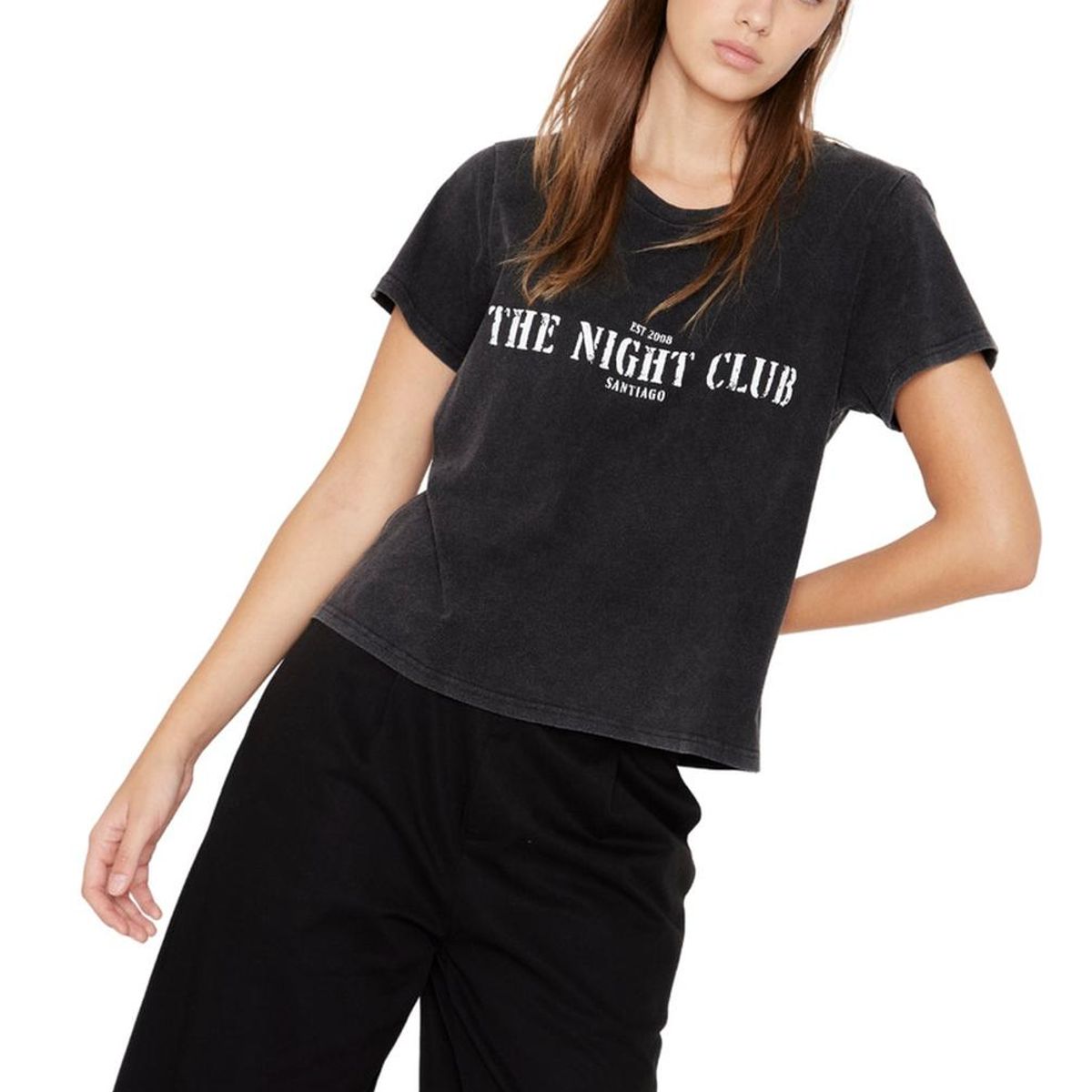 JACINTA TIENDA - Polera The night club negra Jacinta Tienda