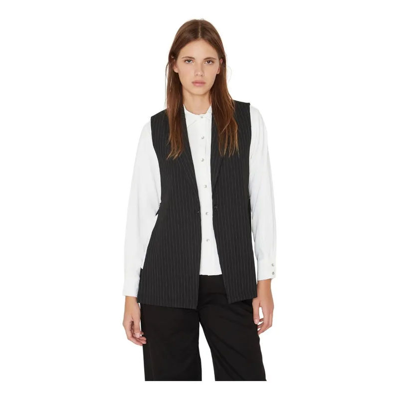 JACINTA TIENDA - Blazer Owen rayas gris Jacinta Tienda