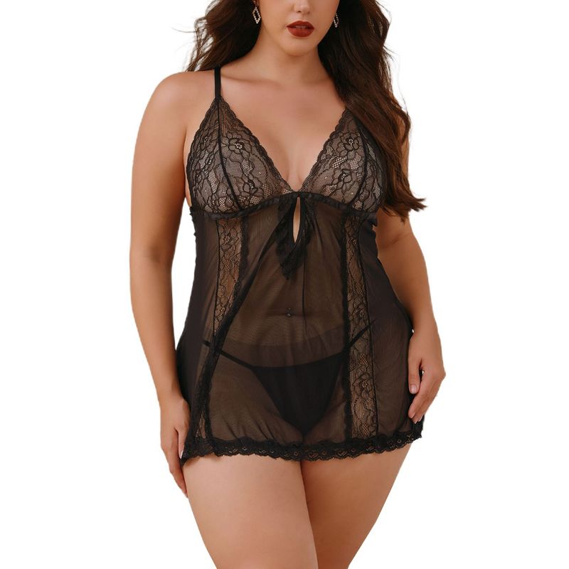 GLORIAHOON - Baby Doll Sexy Encaje Plus Lencería Erotica Gloriahoon