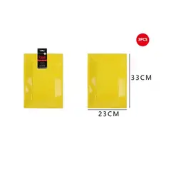 GENERICO - Bandeja Plástica Cuadrada Amarillo 3Pcs 2333Cm