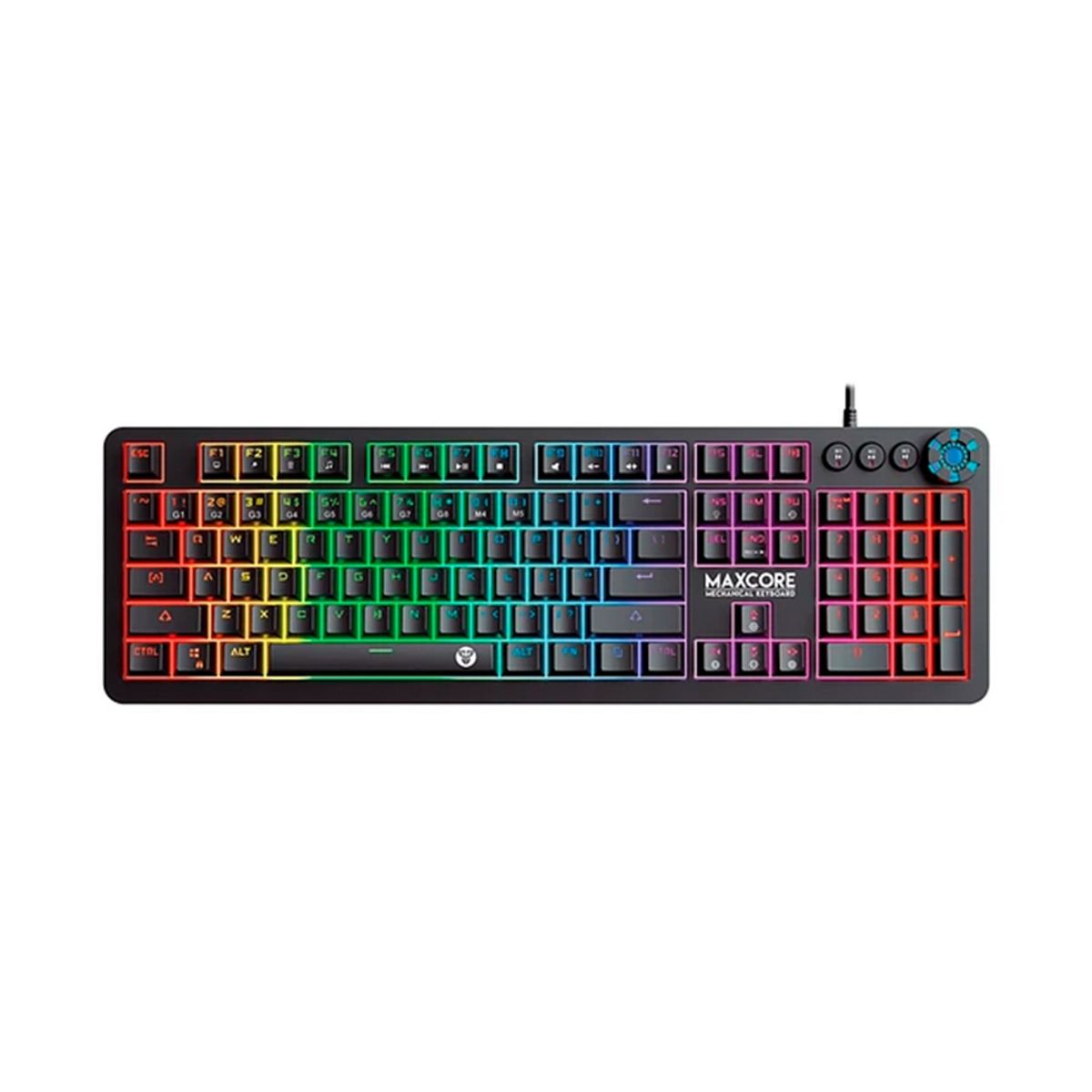 GENERICO - Teclado Gamer Mecánico Max Core MK852 Black full antighost