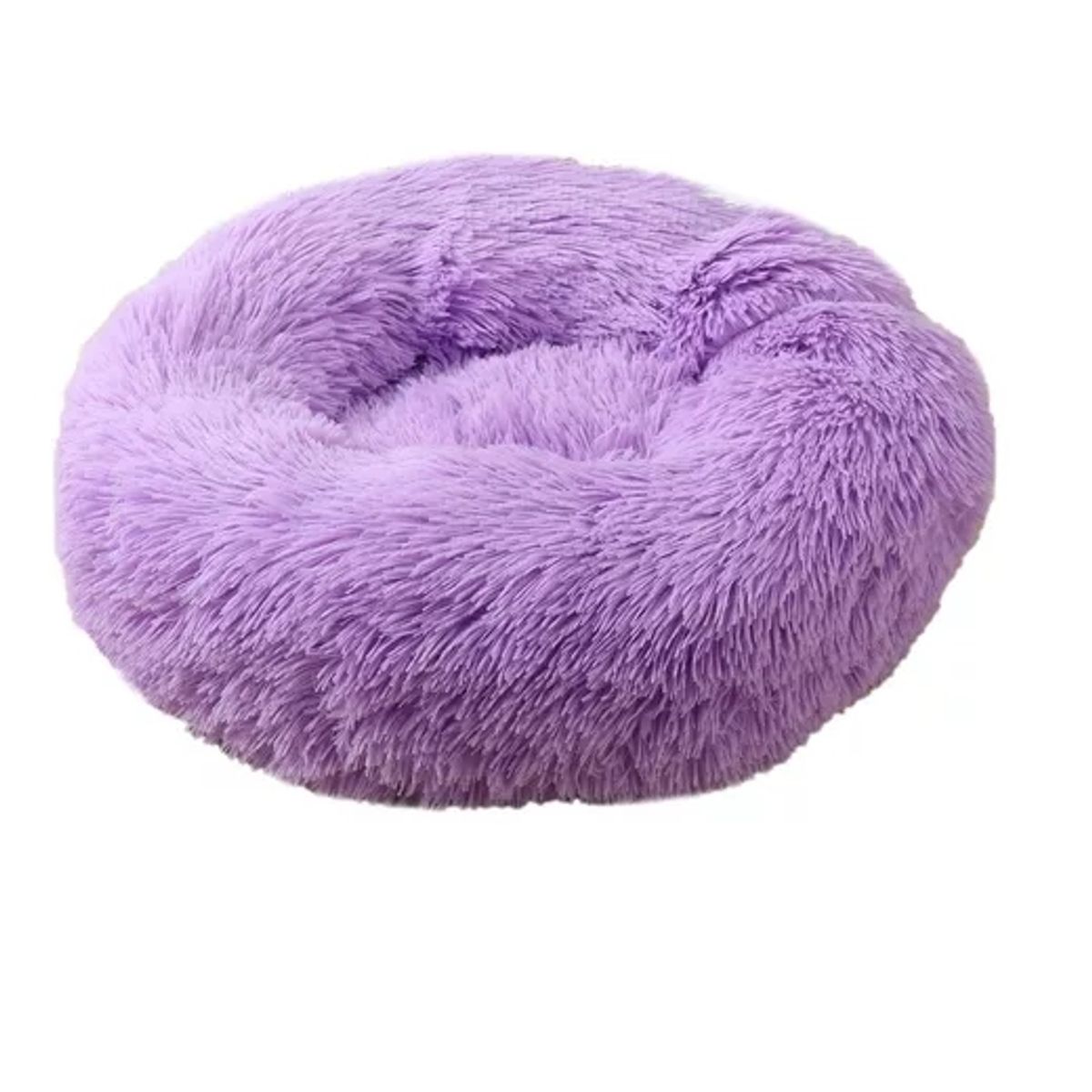 GENERICO - Cama Antiestrés Peluda Para Perros Y Gatos 70 Cm Originales