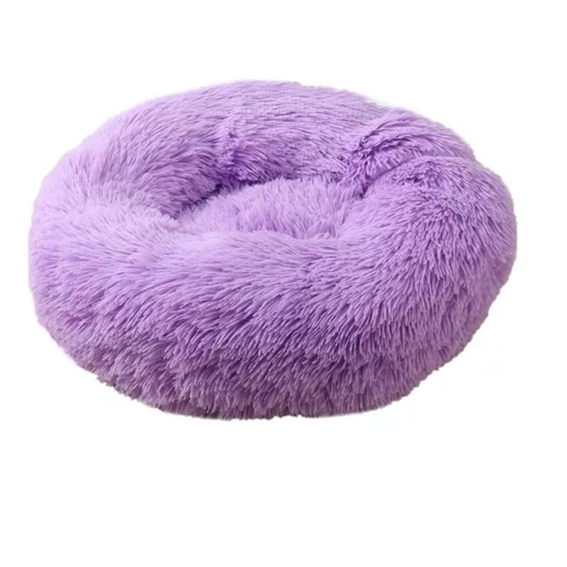GENERICO - Cama Antiestrés Peluda Para Perros Y Gatos 70 Cm Originales