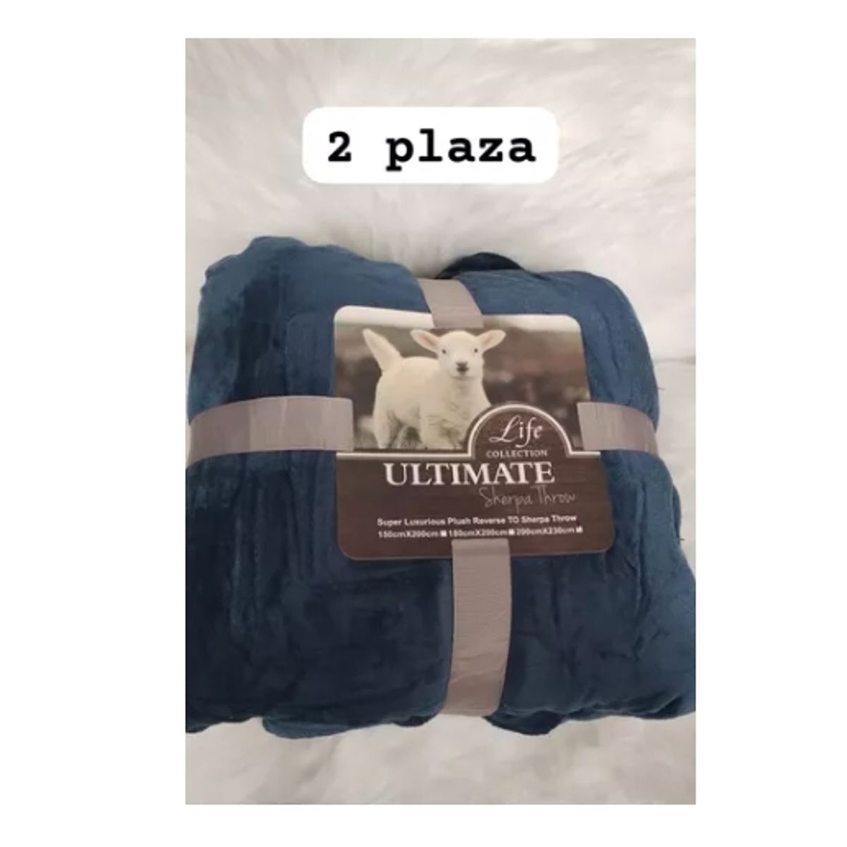 GENERICO - Frazada Polar Plush 2 Plazas Térmica Con Chiporro Premium