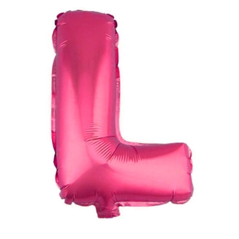GENERICO - Globo Metálico Letras Color Fucsia 26 Pulgadas L