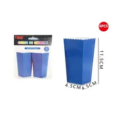 GENERICO - Cajas De Palomitas Azul 6Pcs