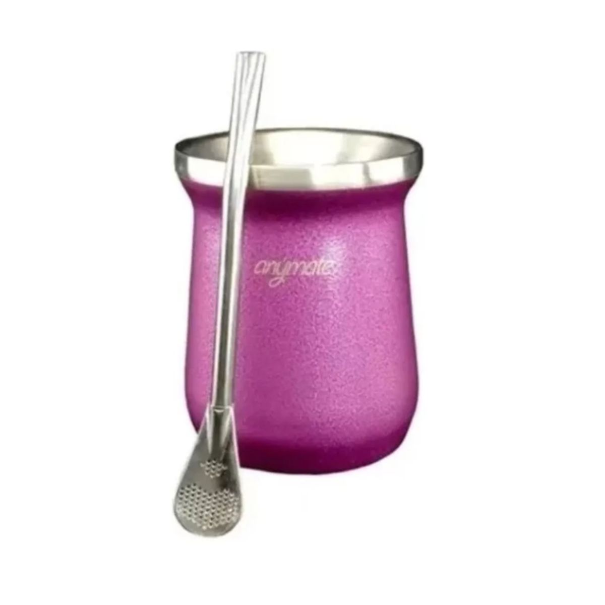 GENERICO - Mate 236ml Con Bombilla Anymate Premium Matero