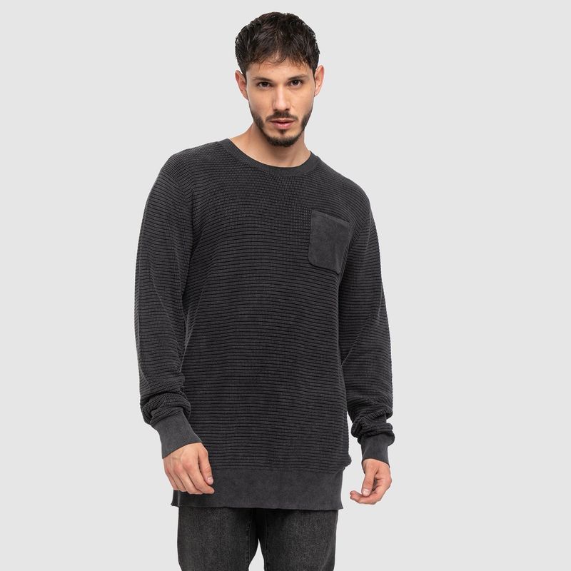 BUBBA - Sweater Cotton Iron Gate Black Bubba