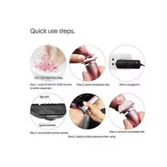 GENERICO - Removedor De Callos Eléctrico Para Pies + 60 Pcs Lijas Rosa.