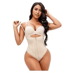 VICALLY FASHION - Faja Body Estilo Colombiana Con Cremallera Alta Compresion