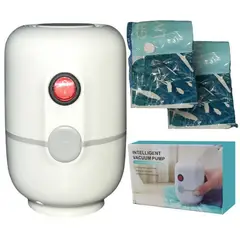 GENERICO - Aspirador Compresor Inteligente Bolsa Al Vacio 2 Bolsas60x80