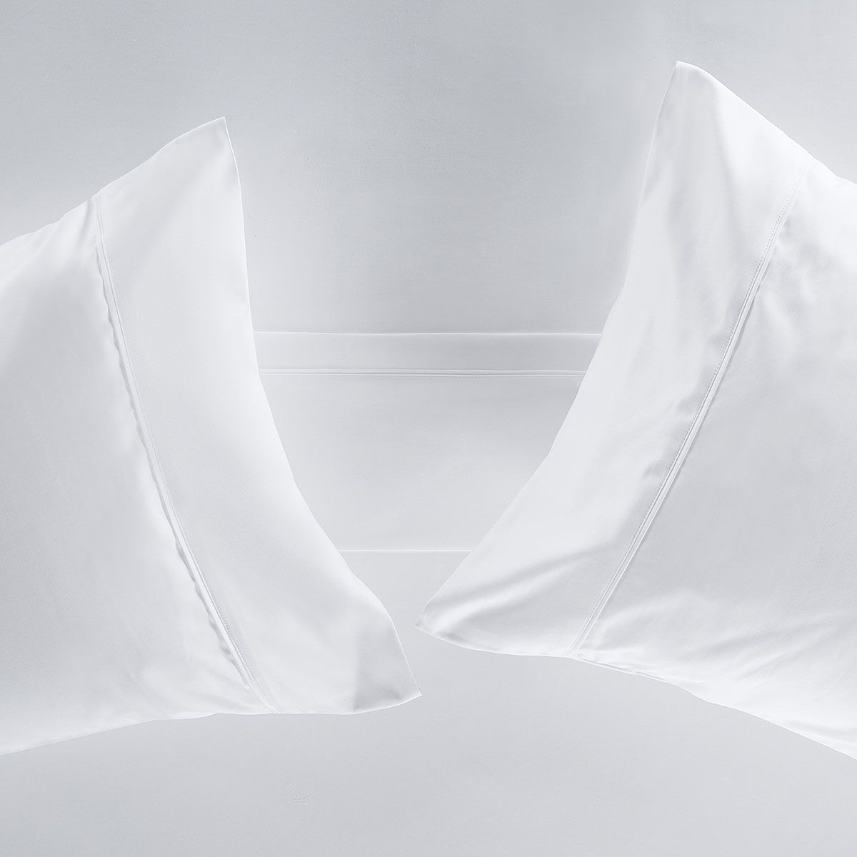 ROSEN - Sábana 1000 Hilos Rosen Algodón Ame Blanco 2 Plazas