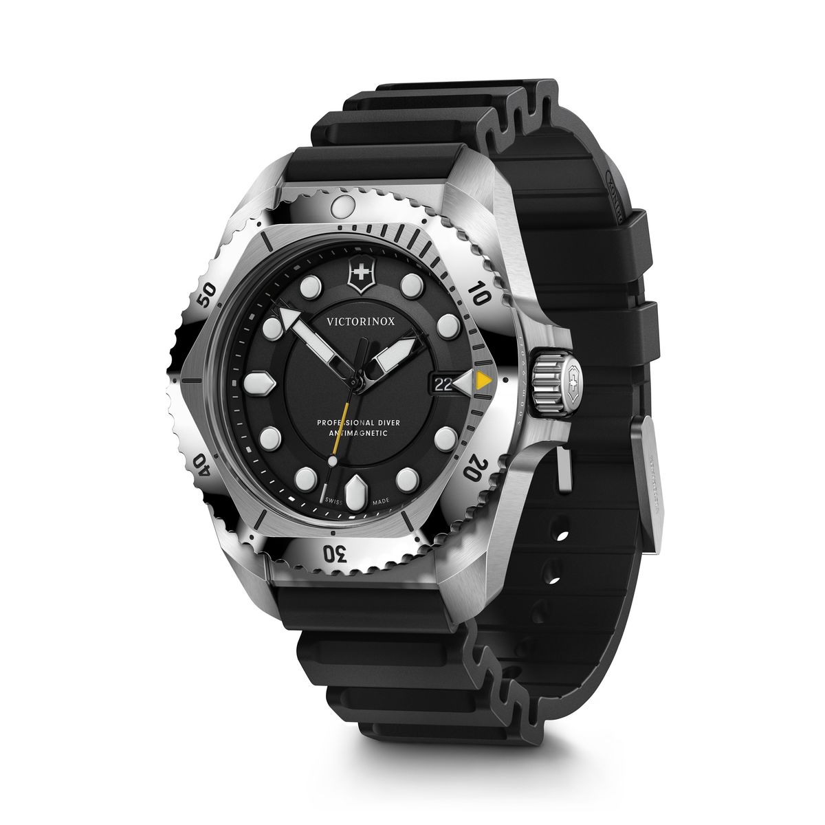 VICTORINOX - Reloj Dive Pro Quartz 43 mm negro caja acero Victorinox