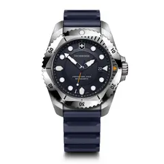 VICTORINOX - Reloj Dive Pro Quartz 43 mm azul caja acero