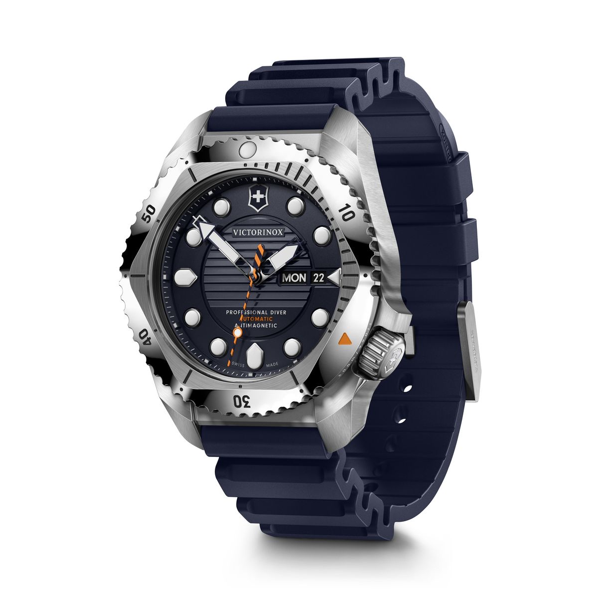 VICTORINOX - Reloj Dive Pro Automatic 43 mm azul caja acero Victorinox