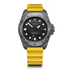 VICTORINOX - Reloj Dive Pro Quartz 43 mm amarillo caja titanio