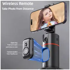 GENERICO - Trípode de Seguimiento Facial Inteligente Rotación 360° Universal.
