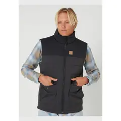 RIP CURL - Casaca Anti Series Ridge Vest Negro Hombre