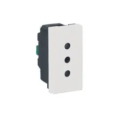 LEGRAND - Modulo Enchufe Hembra 2p+t 10a Blanco Mosaic