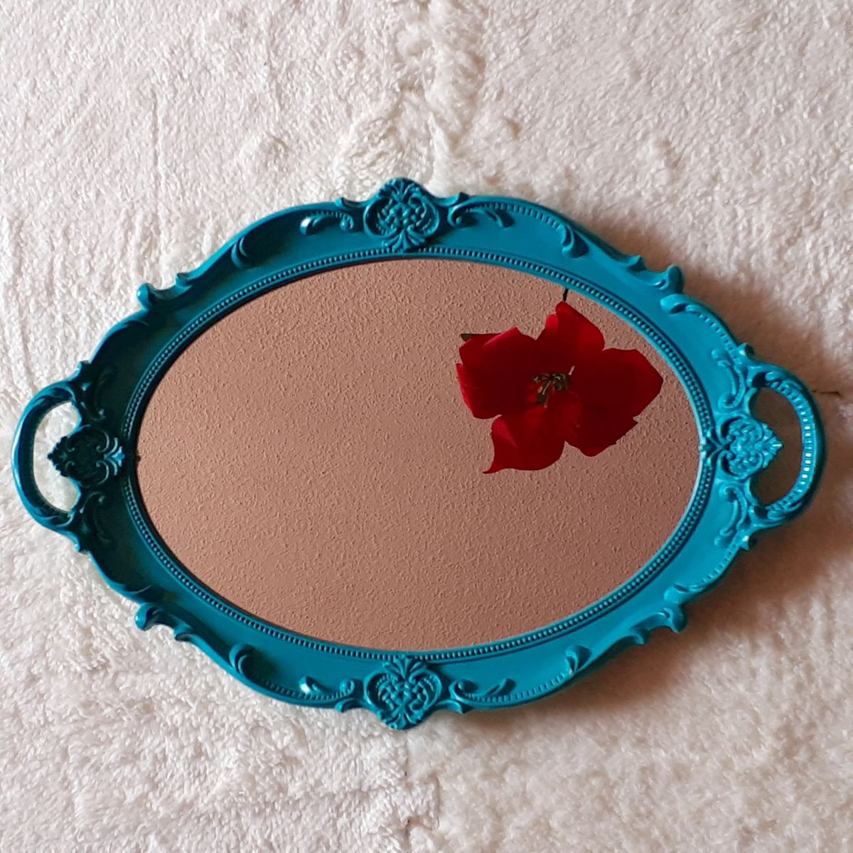 GENERICO - Pack 2 Bandeja Espejo Ovalada Deco Candy Bar - Calipso