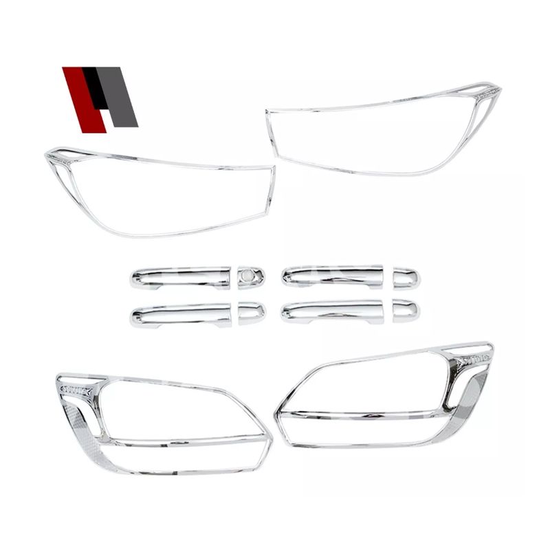 MATSUMOTO - Kit Decorativo Exterior Cromo Para Kia Soluto 2019 - 2022