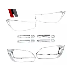 MATSUMOTO - Kit Decorativo Exterior Cromo Para Kia Soluto 2019 - 2022