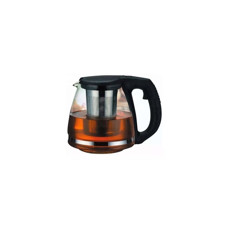 GENERICO - Tetera Vidrio 900 Ml Con Filtro Difusor Metálico