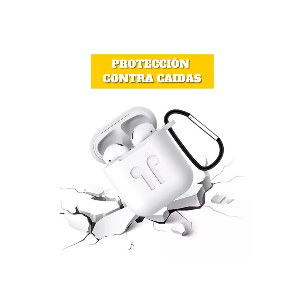 GENERICO - Funda Silicona AirPods 2gen Set De Accesorios 6 En 1