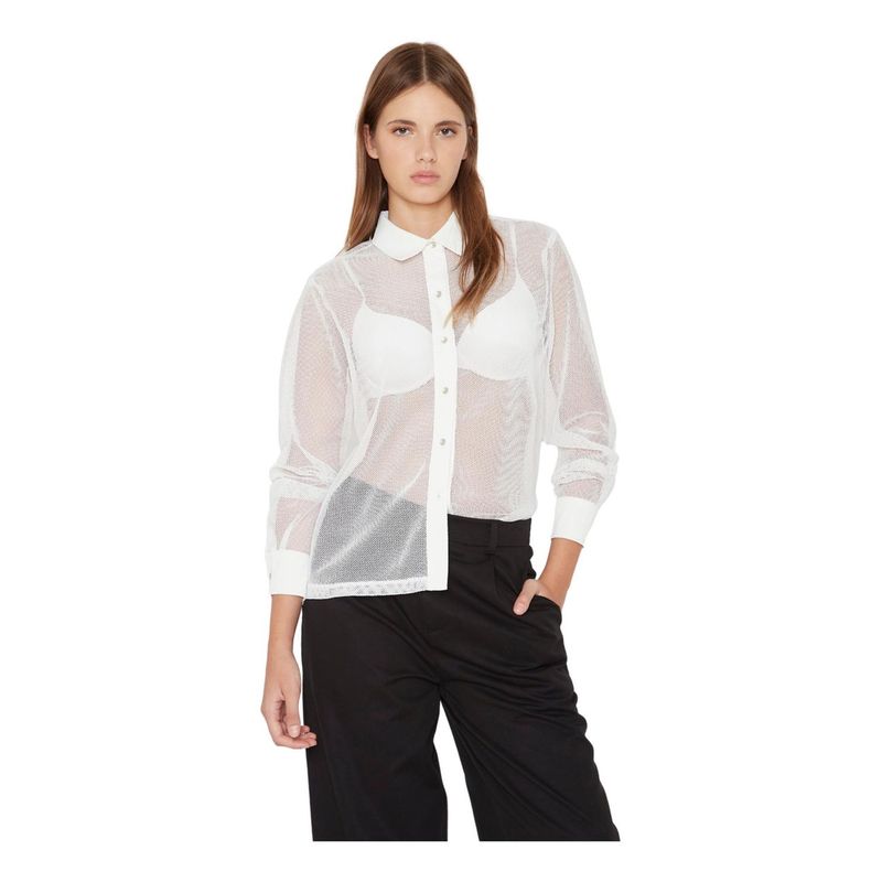 JACINTA TIENDA - Blusa Sara red blanca Jacinta Tienda