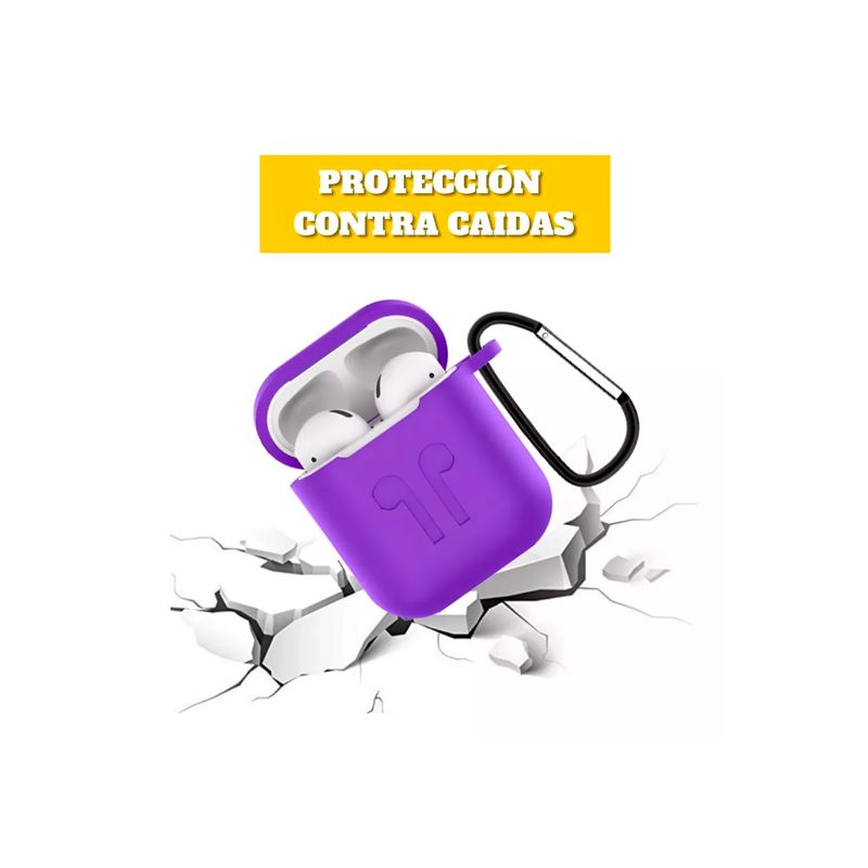 GENERICO - Funda Silicona AirPods 2gen Set De Accesorios 6 En 1