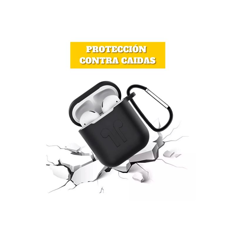 GENERICO - Funda Silicona AirPods 2gen Set De Accesorios 6 En 1