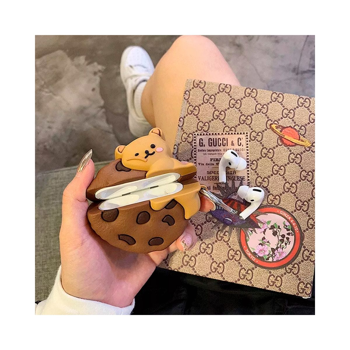 GENERICO - Funda Para AirPods Pro Muchos Modelos + Accesorios 6 En 1