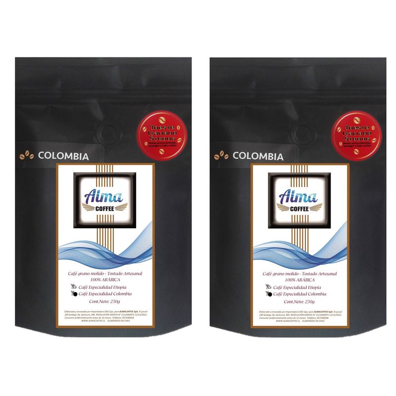 GENERICO - Café en Grano Especialidad Colombia(tueste Italiano) 500 Gr